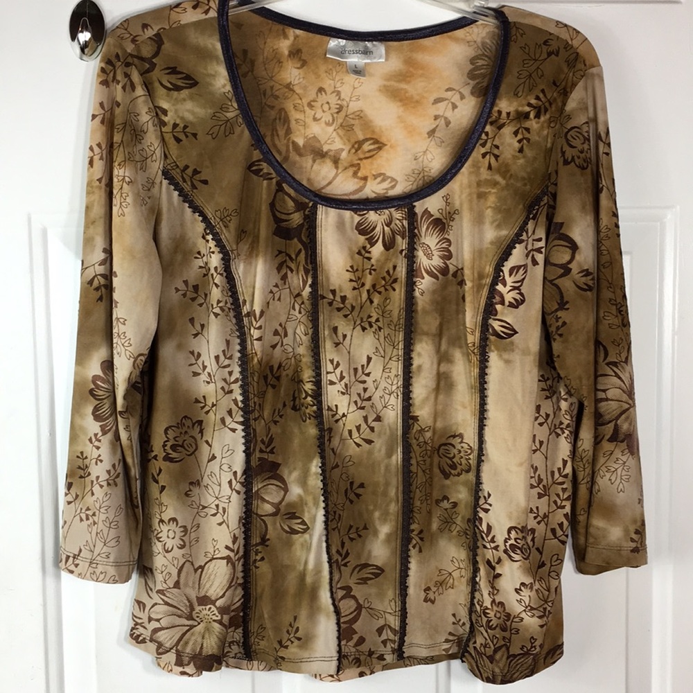 2 for $11 Dressbarn large Lacey floral  top